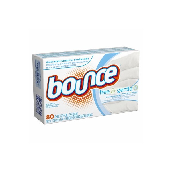 Bounce Fabric Softener Free & Gentle No Scent Sheets 80070 - main
